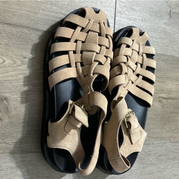 NWT! By Anthropologie Footbed Fisherman Flats - Size EU 38 💎 - Picture 7 of 11